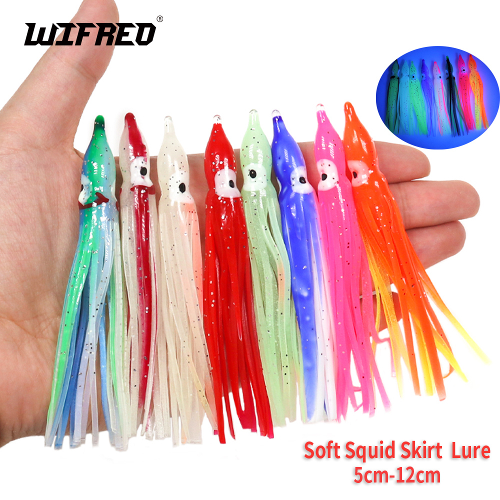 Fishing Lure Buzzbait - Wifreo المطاط الحبار تنورة الصيد البحر
