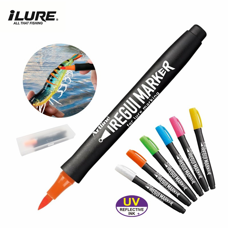 أداة صيد جديدة: قلم طلاء فلورس - مراجعة Fishing Lure Soft Plastic وسعره