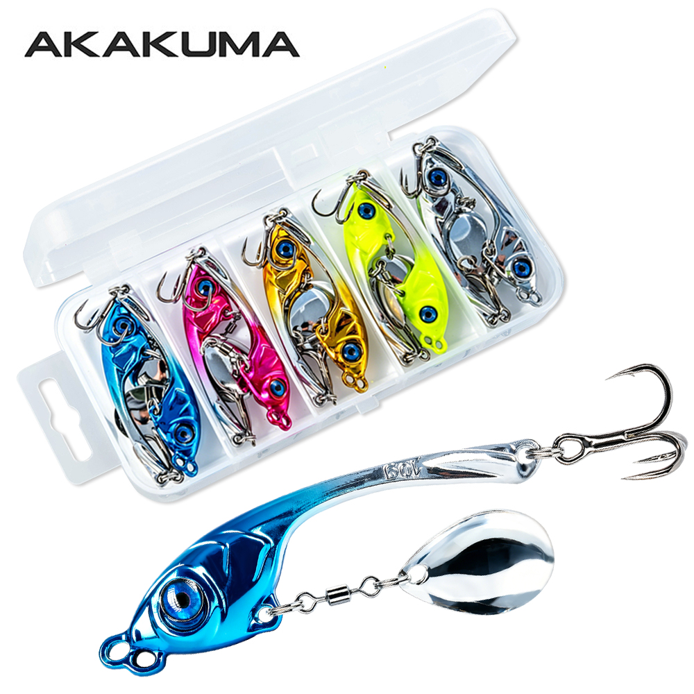10 قطع/صندوق طُعم صيد معدني VI - مراجعة Fishing Lure Spinner وسعره