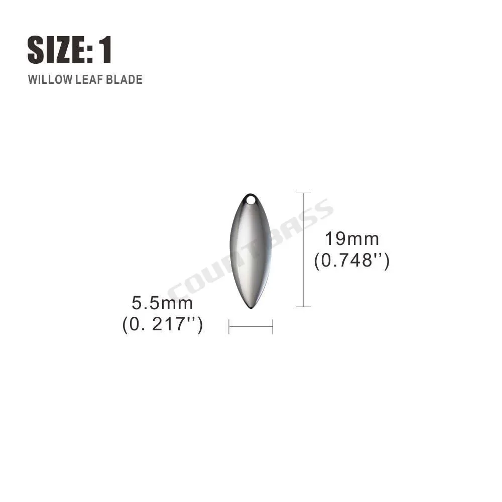 Countbass 50 قطعة حجم 1-6 الني - مراجعة Fishing Lure Spinner وسعره